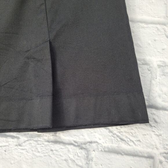 Loft Black Pleated Skirt with White Piping size 8 - Picture 6 of 8